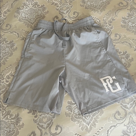 Light Gray Athletic Men's Shorts - Picture 1 of 4